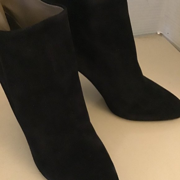 Jill Stuart women black suede heel boots US 8 - Picture 12 of 12